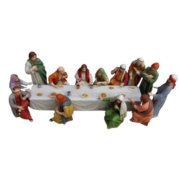 Home Interiors 89880 The Lord's Supper Porcelain Figurine 14-Piece Set - Picture 1 of 16